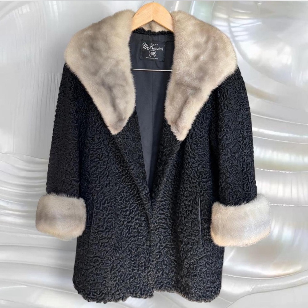 70โs Persian Lamb & Mink Coat - Picture 2 of 7